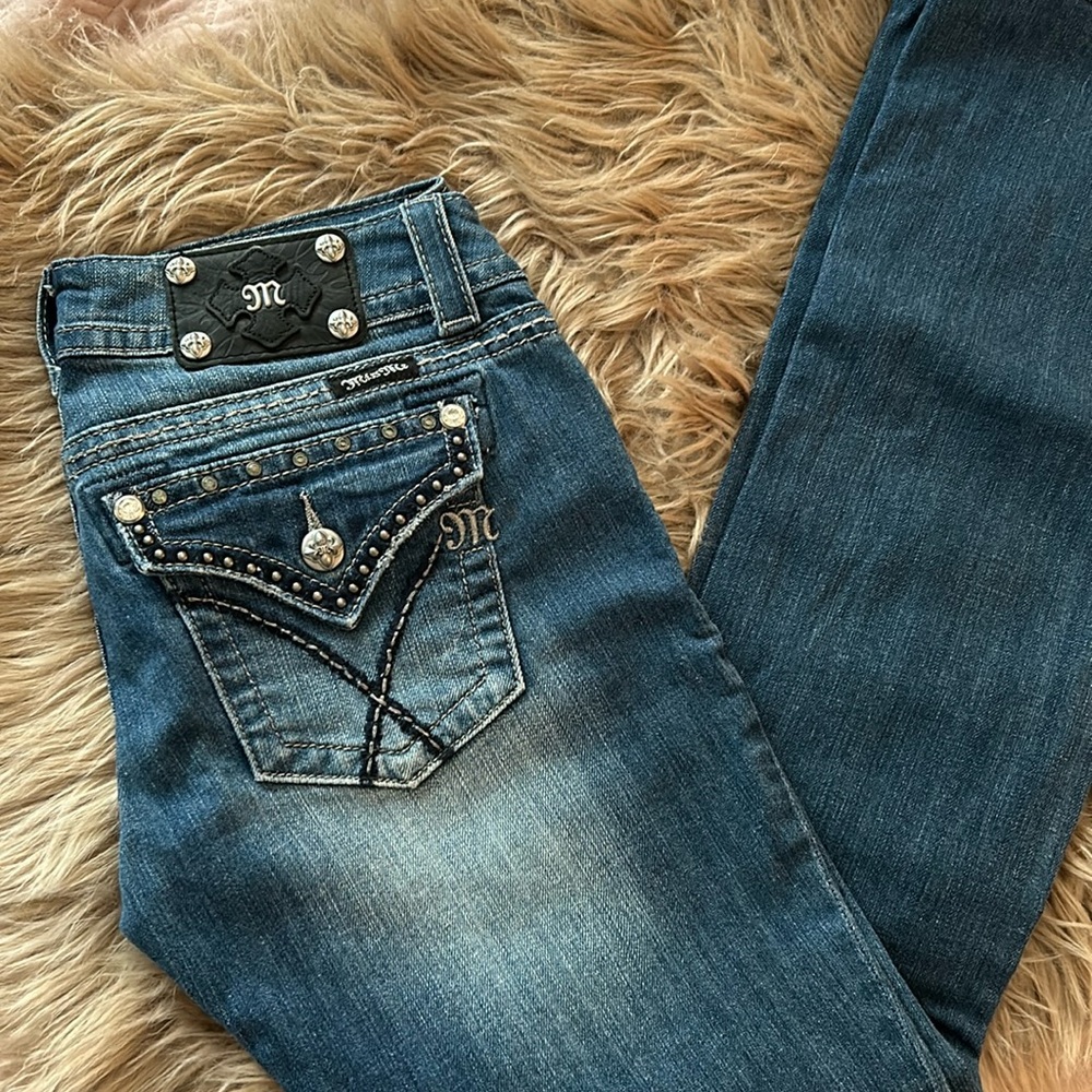 Medium blue miss me jeans